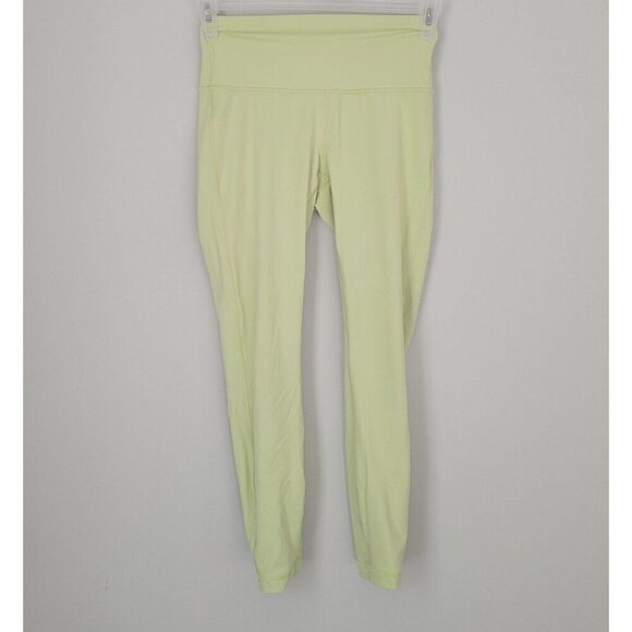 Lululemon Wunder Under High-Rise Tight 28" Full-On Luxtreme in Lemon Vibe Size 6 - Picture 9 of 10